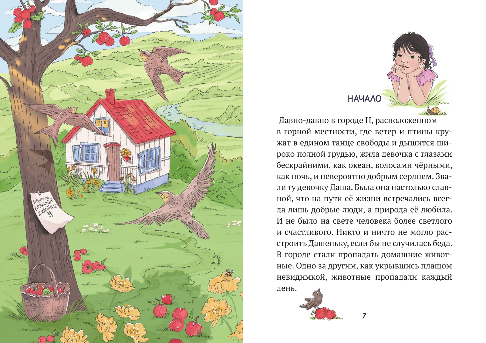 Разворот книги: Начало: город Н и дом Даши